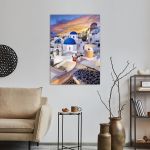 Canvas print Village de Oia