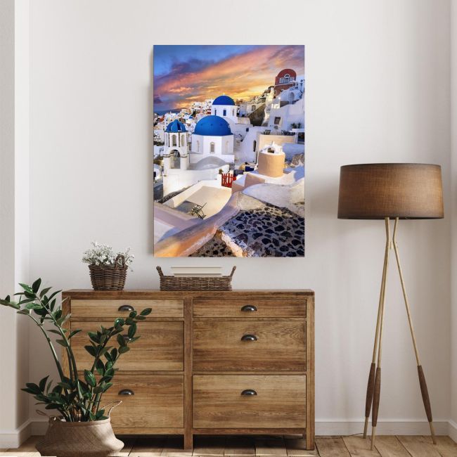 Canvas print Village de Oia