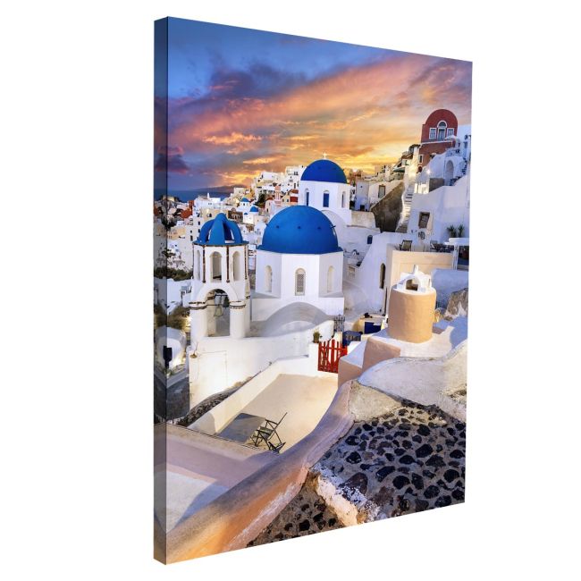 Πίνακας σε καμβά Village de Oia