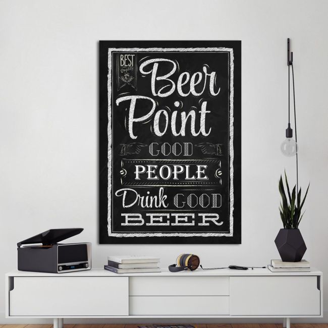Canvas print Beer point