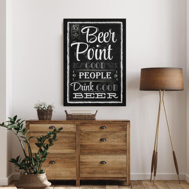 Πίνακας σε καμβά Beer point