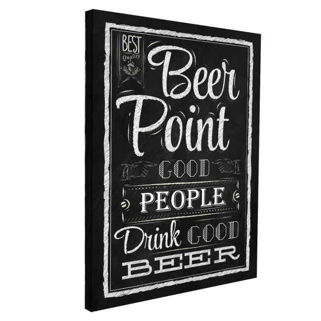 Πίνακας σε καμβά Beer point