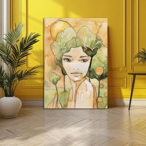 Canvas print Beautiful young woman