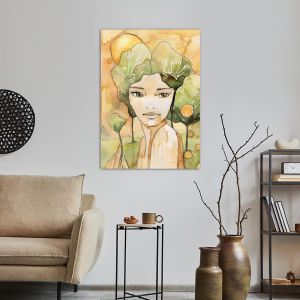 Canvas print Beautiful young woman 2