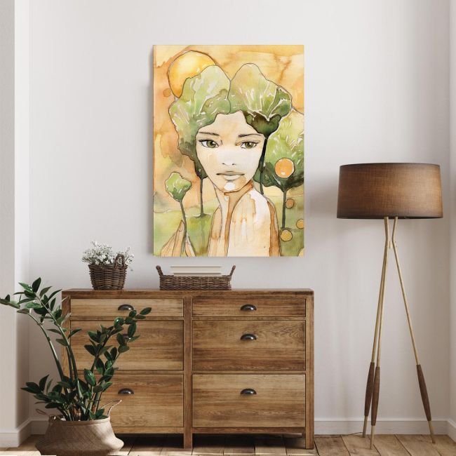 Canvas print Beautiful young woman