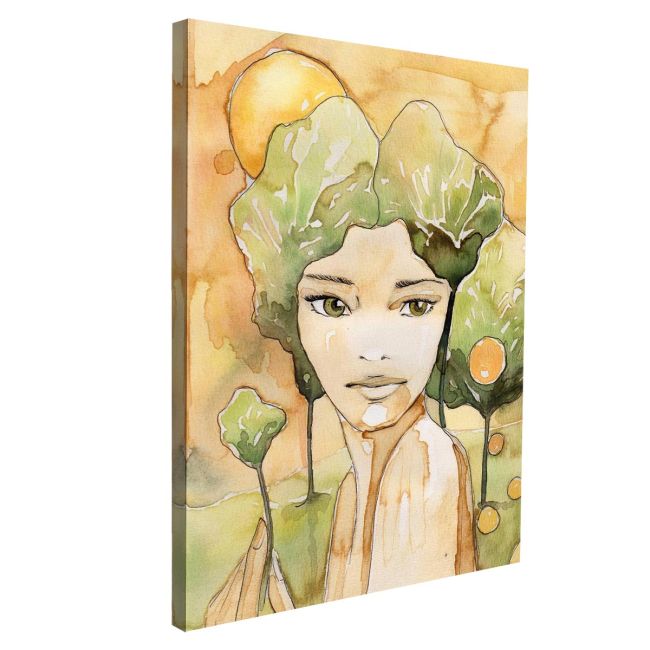 Canvas print Beautiful young woman