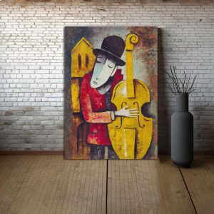 Canvas print Classic Jazz player