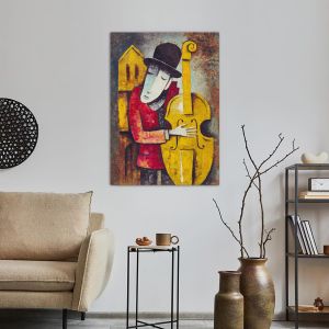 Canvas print Classic Jazz player 2