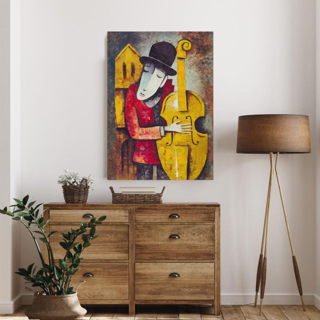 Canvas print Classic Jazz player