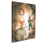 Canvas print Singer and harlequin