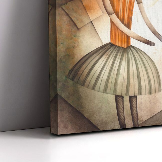 Canvas print Singer and harlequin