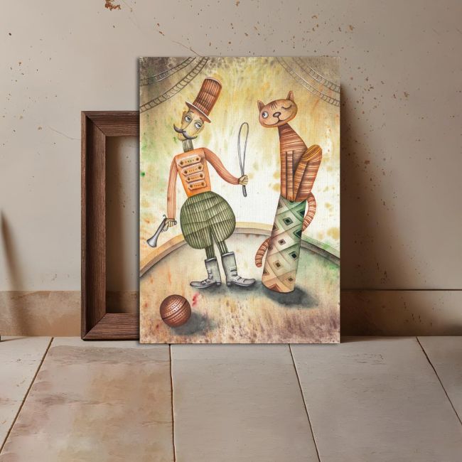 Canvas print Circus tamer