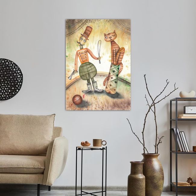 Canvas print Circus tamer