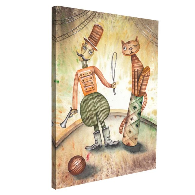 Canvas print Circus tamer
