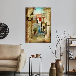 Canvas print Old greek street 2