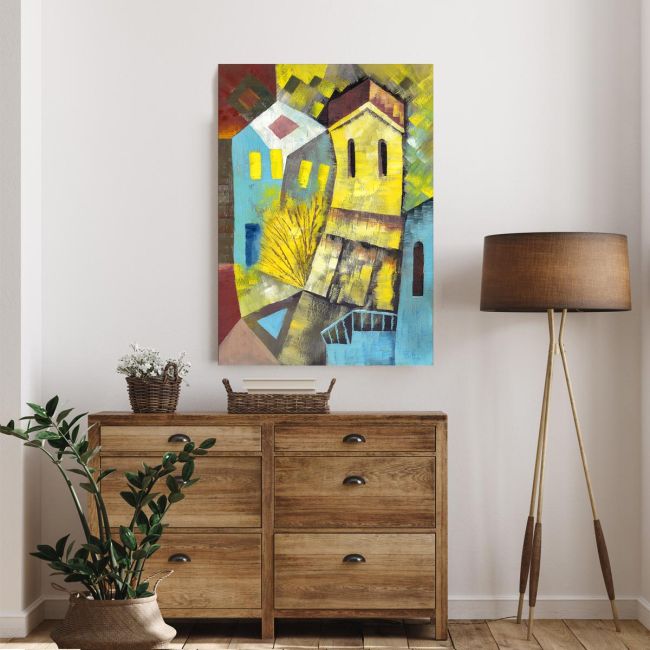 Πίνακας σε καμβά Cubistic city
