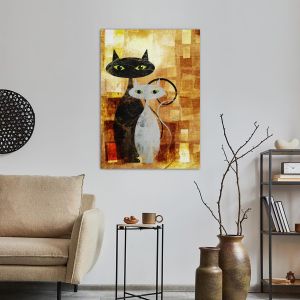 Πίνακας σε καμβά The cats 2
