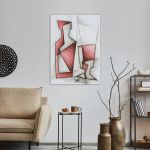 Canvas print A bottle and glass