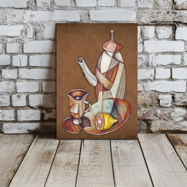 Canvas print Tea still-life