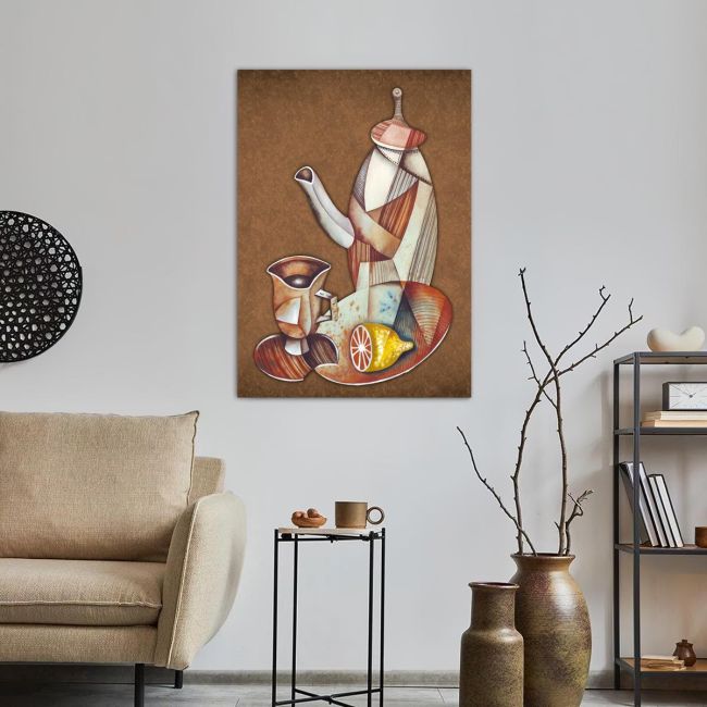 Canvas print Tea still-life