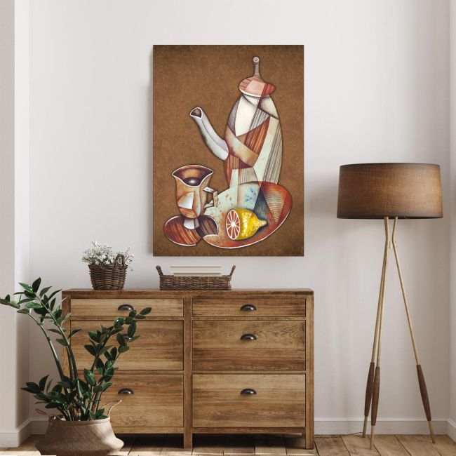 Canvas print Tea still-life