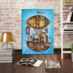 Πίνακας σε καμβά Dirigible balloon