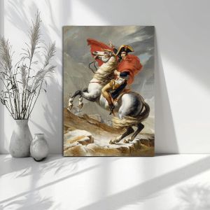 Canvas print Napoleon crossing the Alps, David Jacques-Louis
