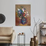 Canvas print Flowers vase, Redon Odilon