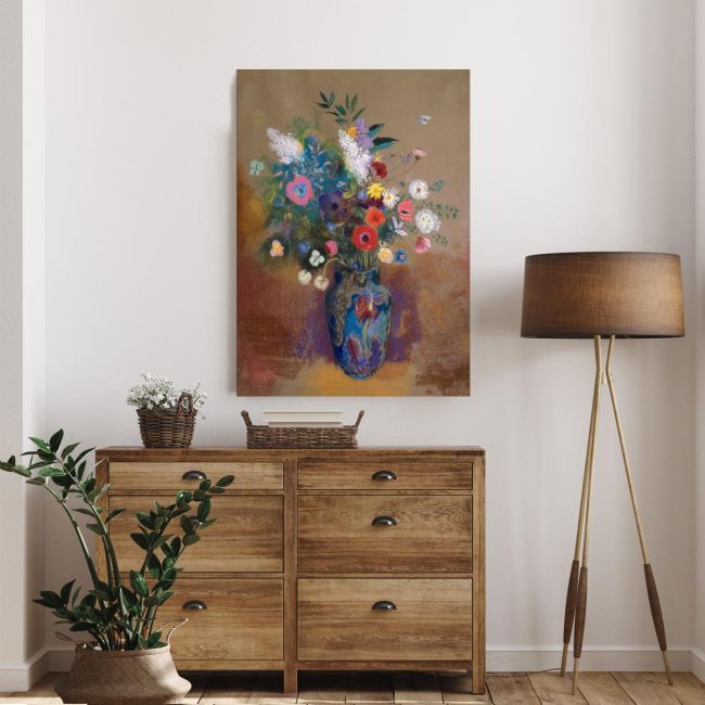 Canvas print Flowers vase, Redon Odilon