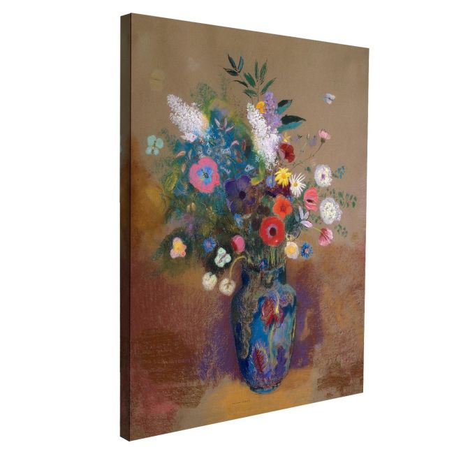 Canvas print Flowers vase, Redon Odilon