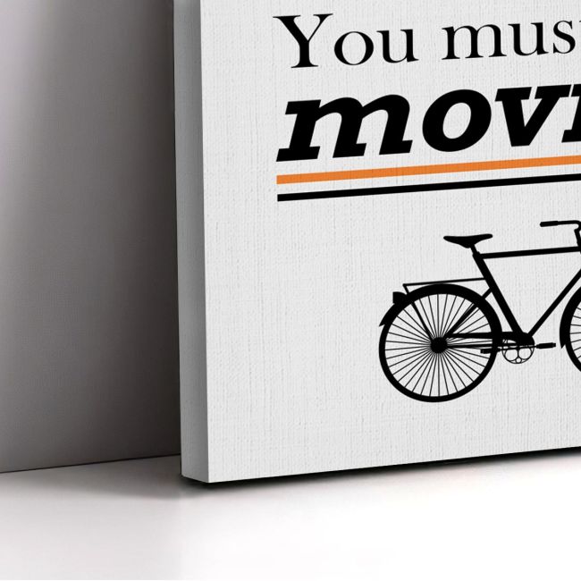 Canvas print Life is a like riding a bicycle
