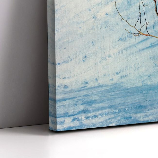 Canvas print Red leaf