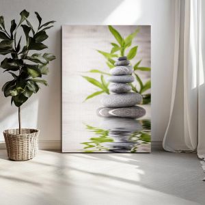 Πίνακας σε καμβά Spa stones