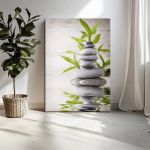 Πίνακας σε καμβά Spa stones