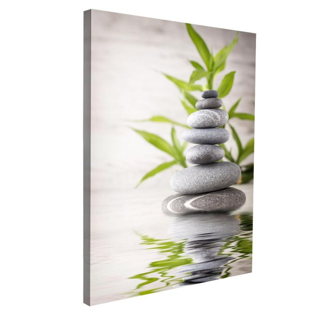 Πίνακας σε καμβά Spa stones