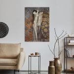 Canvas print Distorted pain (detail), Klimt Gustav