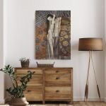 Canvas print Distorted pain (detail), Klimt Gustav