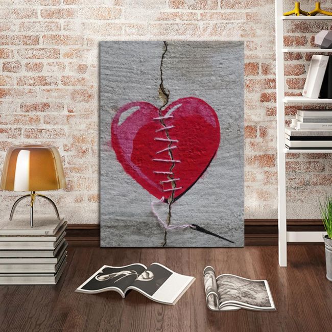 Canvas print Home, street art