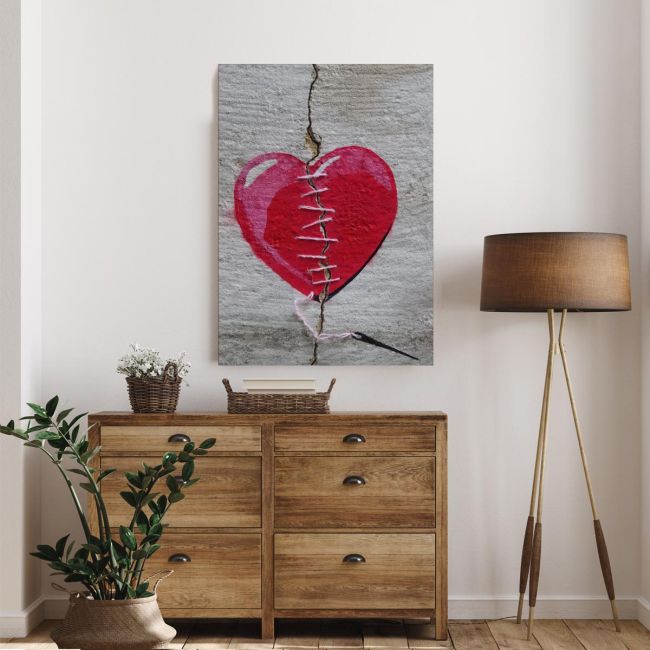 Canvas print Home, street art