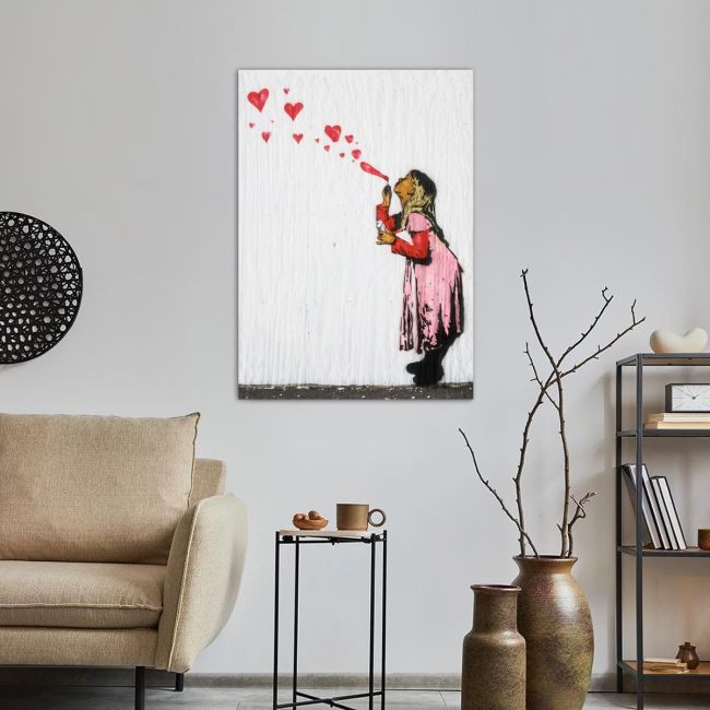 Canvas print Love, street art