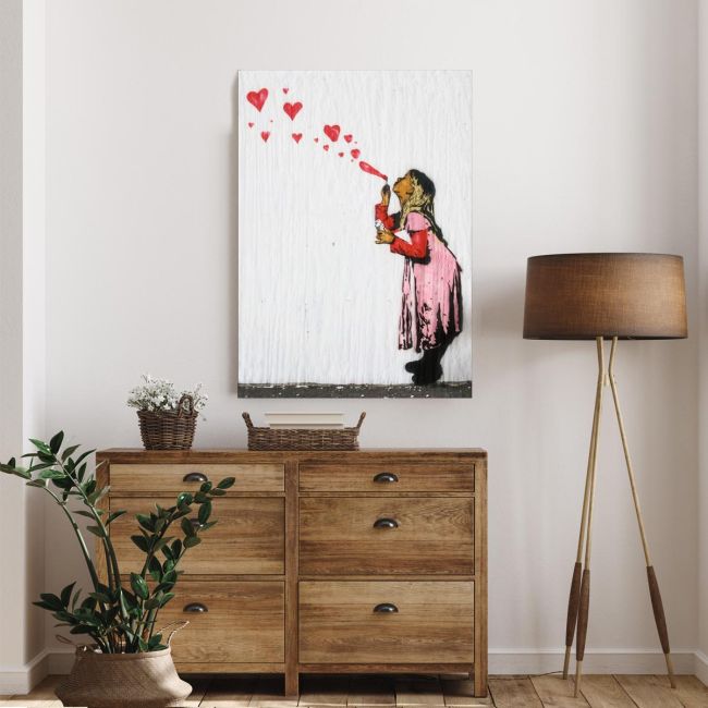 Canvas print Love, street art