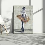 Canvas print Ballerina, Street art ballerina