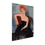 Πίνακας ζωγραφικής Redheaded girl in evening dress, Amedeo Modigliani