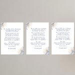 Πίνακας βάπτισης, Με το λάδι που σ'αλείφω... floral blue