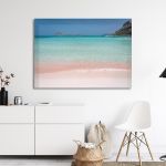 Canvas print Pink sand on Balos beach