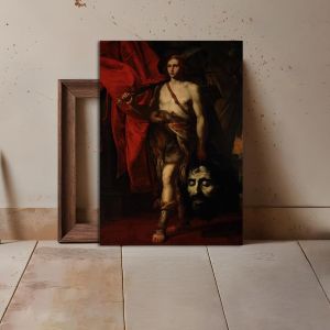 Canvas print David with the Head of Goliath, Caravaggio