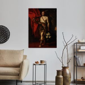 Canvas print David with the Head of Goliath, Caravaggio 2
