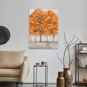 Canvas print, Orange trees vertical 2