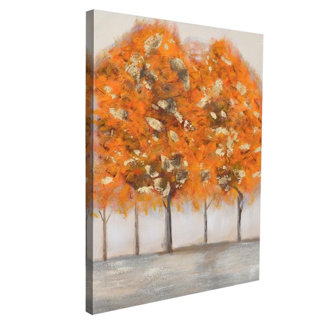 Πίνακας σε καμβά Orange trees κάθετο