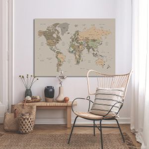 Canvas print World map (World map) IV 2